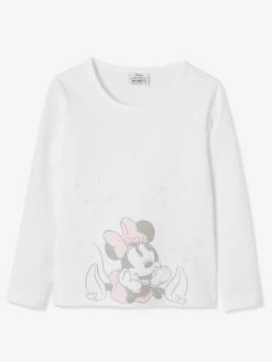 Alternative view of Lot De 2 T-shirts Fille Disney® Minnie Blanc Clair Uni Avec Decor - Minnie