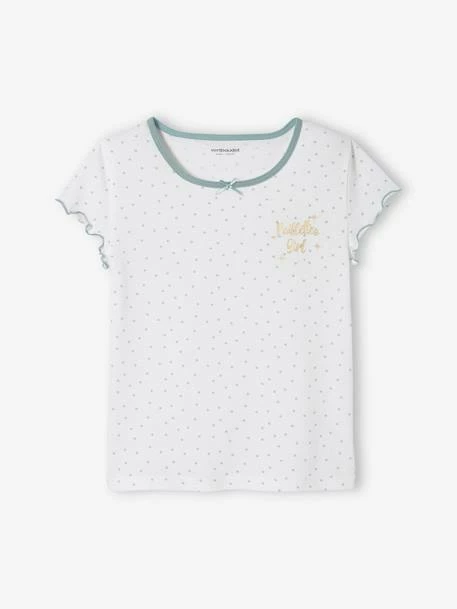Lot De 2 T-shirts Manches Courtes Volantées Fille Lot Ivoire - Vertbaudet 3 Lot De 2 T-shirts Manches Courtes Volantées Fille Lot Ivoire - Vertbaudet – Image 3