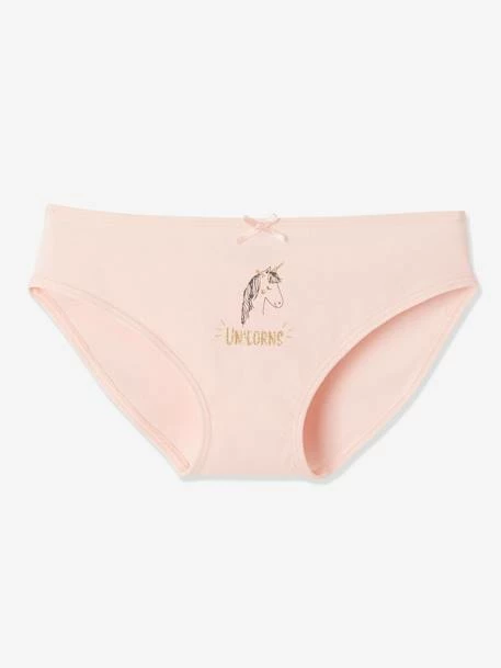 Lot De 3 Culottes Fille Chats Et Licorne Rose Poudré - Vertbaudet 2 Lot De 3 Culottes Fille Chats Et Licorne Rose Poudré - Vertbaudet – Image 2