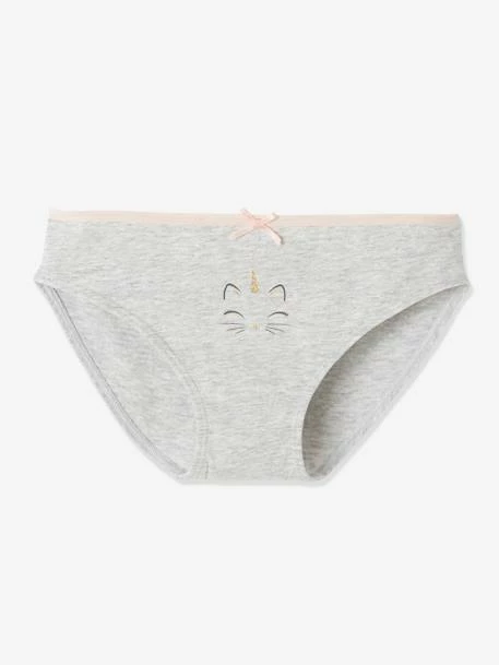 Lot De 3 Culottes Fille Chats Et Licorne Rose Poudré - Vertbaudet 3 Lot De 3 Culottes Fille Chats Et Licorne Rose Poudré - Vertbaudet – Image 3