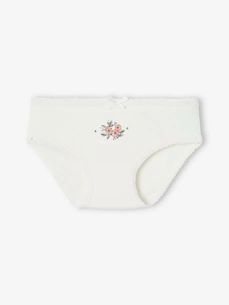 Lot De 3 Culottes Fille En Maille Côtelée écru - Vertbaudet 2 Lot De 3 Culottes Fille En Maille Côtelée écru - Vertbaudet – Image 2