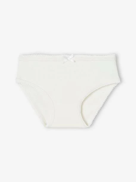 Lot De 3 Culottes Fille En Maille Côtelée écru - Vertbaudet 4 Lot De 3 Culottes Fille En Maille Côtelée écru - Vertbaudet – Image 4