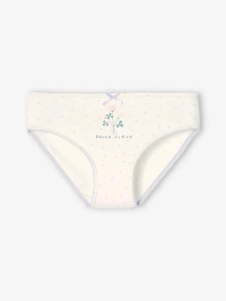 Lot De 3 Culottes Fille Fleurs Lilas - Vertbaudet 4 Lot De 3 Culottes Fille Fleurs Lilas - Vertbaudet – Image 4