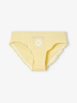 Alternative view of Lot De 3 Culottes Fille Volantées "marguerite" Jaune D'or - Vertbaudet