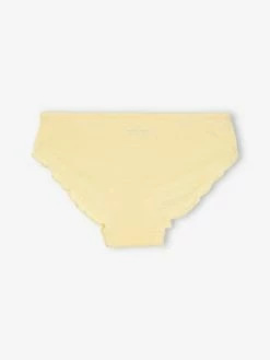 Lot De 3 Culottes Fille Volantées "marguerite" Jaune D'or - Vertbaudet -cyrillus boutique lot de 3 culottes fille volantees marguerite 4