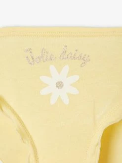 Lot De 3 Culottes Fille Volantées "marguerite" Jaune D'or - Vertbaudet -cyrillus boutique lot de 3 culottes fille volantees marguerite 5