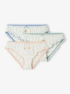 Lot De 3 Culottes Volantées Fille Lot Ivoire - Vertbaudet