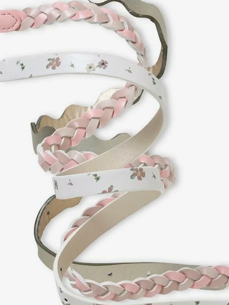 Lot De 3 Fines Ceintures Fille Lot Rose - Vertbaudet 6 Lot De 3 Fines Ceintures Fille Lot Rose - Vertbaudet – Image 6