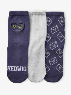 Alternative view of Lot De 3 Paires De Chaussettes Harry Potter® Bleu Et Gris Chiné - Harry Potter
