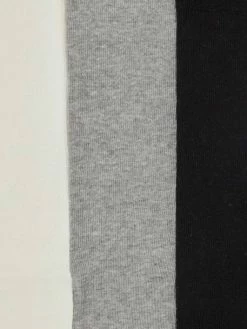 Alternative view of Lot De 3 Paires De Collants Fille BASICS Lot Gris Chiné Moyen - Vertbaudet