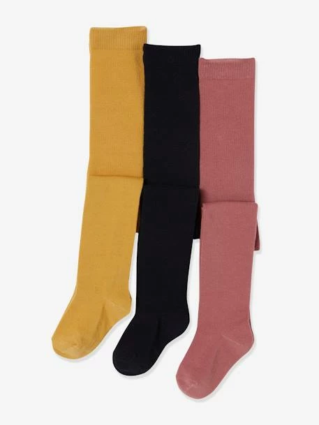 Lot De 3 Paires De Collants Fille BASICS Lot Gris Chiné Moyen - Vertbaudet 4 Lot De 3 Paires De Collants Fille BASICS Lot Gris Chiné Moyen - Vertbaudet – Image 4