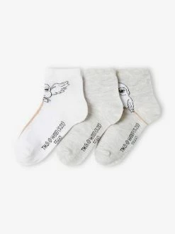 Alternative view of Lot De 3 Paires De Mi-chaussettes Fille Harry Potter® Gris Clair Chine - Harry Potter