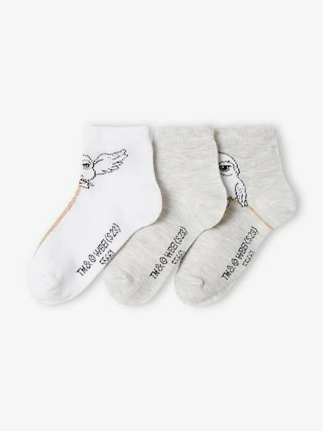 Lot De 3 Paires De Mi-chaussettes Fille Harry Potter® Gris Clair Chine - Harry Potter 2 Lot De 3 Paires De Mi-chaussettes Fille Harry Potter® Gris Clair Chine - Harry Potter – Image 2