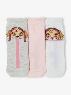 Alternative view of Lot De 3 Paires De Mi-chaussettes Fille Pat'Patrouille® Lot Rose - Pat' Patrouille