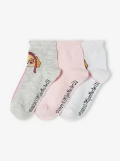 Lot De 3 Paires De Mi-chaussettes Fille Pat'Patrouille® Lot Rose - Pat' Patrouille