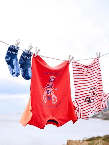 Lot De 3 Paires De Mi-chaussettes Happy Lot Rose Clair - Vertbaudet 3 Lot De 3 Paires De Mi-chaussettes Happy Lot Rose Clair - Vertbaudet – Image 3