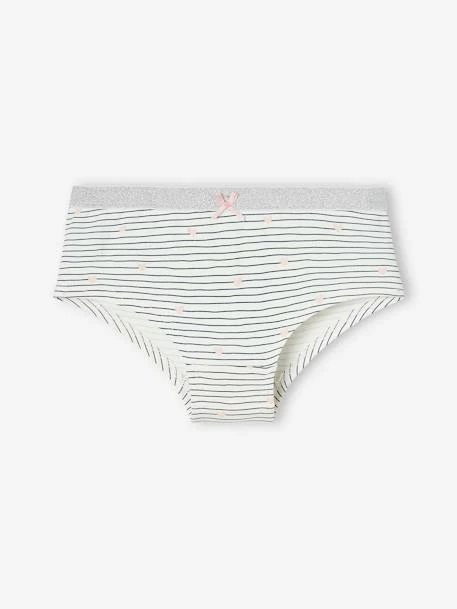 Lot De 3 Shorties Fille Chats Gris Chiné - Vertbaudet 4 Lot De 3 Shorties Fille Chats Gris Chiné - Vertbaudet – Image 4