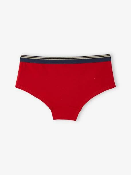 Lot De 3 Shorties Noël Fille Rouge - Vertbaudet 3 Lot De 3 Shorties Noël Fille Rouge - Vertbaudet – Image 3