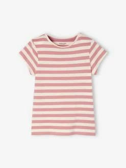 Lot De 3 T-shirts Basics Détails Irisés Fille Lot Sauge - Vertbaudet -cyrillus boutique lot de 3 t shirts basics details irises fille 3