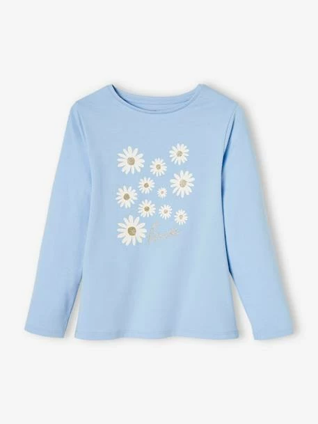 Lot De 3 T-shirts Basics Fille Manches Longues Lot Blanc - Vertbaudet 2 Lot De 3 T-shirts Basics Fille Manches Longues Lot Blanc - Vertbaudet – Image 2
