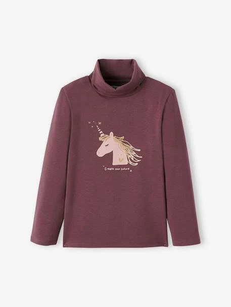 Lot De 3 T-shirts Col Roulé Basics Fille Lot Rose Poudré - Vertbaudet 2 Lot De 3 T-shirts Col Roulé Basics Fille Lot Rose Poudré - Vertbaudet – Image 2