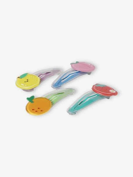 Lot De 4 Pinces Fille Fruits Rose - Vertbaudet 3 Lot De 4 Pinces Fille Fruits Rose - Vertbaudet – Image 3