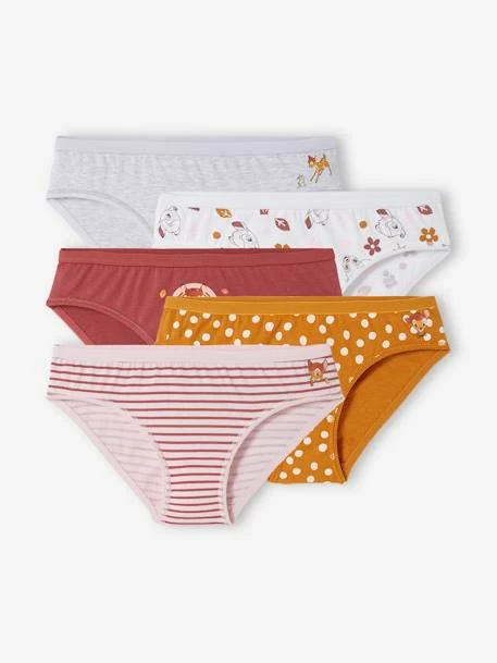 Lot De 5 Culottes Disney® Bambi Lot Gris, Bordeaux, Camel, Ros - Disney 1 Lot De 5 Culottes Disney® Bambi Lot Gris, Bordeaux, Camel, Ros - Disney