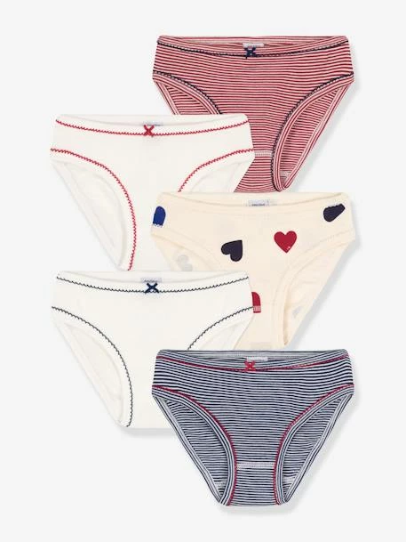 Lot De 5 Culottes En Coton Bio PETIT BATEAU Blanc - Petit Bateau 1 Lot De 5 Culottes En Coton Bio PETIT BATEAU Blanc - Petit Bateau