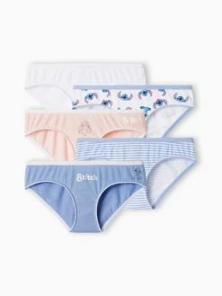 Lot De 5 Culottes Fille Disney® Stitch Bleu Ciel - 321