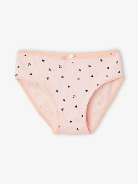 Lot De 5 Culottes Fille En Maille Côtelée Lot Rose - Vertbaudet 2 Lot De 5 Culottes Fille En Maille Côtelée Lot Rose - Vertbaudet – Image 2