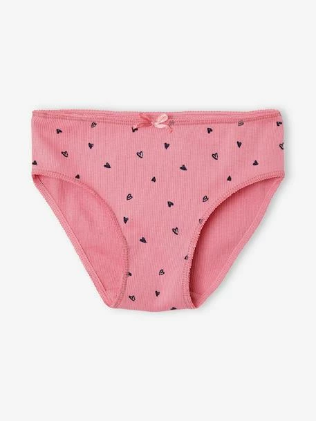 Lot De 5 Culottes Fille En Maille Côtelée Lot Rose - Vertbaudet 4 Lot De 5 Culottes Fille En Maille Côtelée Lot Rose - Vertbaudet – Image 4