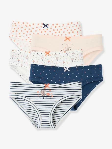 Lot De 5 Culottes Fille Fantaisie Lot Ivoire - Vertbaudet 1 Lot De 5 Culottes Fille Fantaisie Lot Ivoire - Vertbaudet