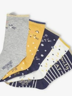 Lot De 5 Paires De Chaussettes Chat Fille Lot Marine - Vertbaudet 5 Lot De 5 Paires De Chaussettes Chat Fille Lot Marine - Vertbaudet -cyrillus boutique lot de 5 paires de chaussettes chat fille 2