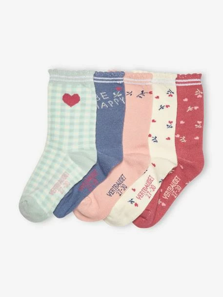 Lot De 5 Paires De Chaussettes Fleurs Fille Lot Vert - Vertbaudet 1 Lot De 5 Paires De Chaussettes Fleurs Fille Lot Vert - Vertbaudet