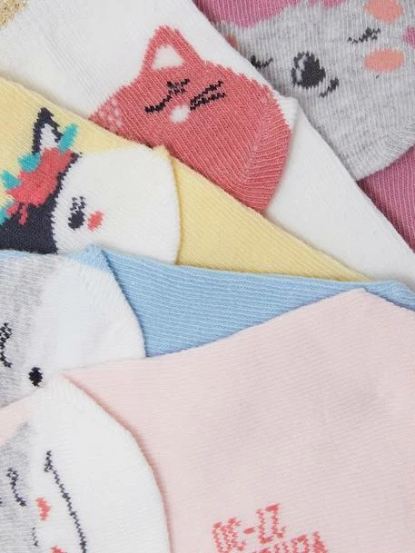 Lot De 5 Paires De Mi-chaussettes Animaux Lot Rose Clair - Vertbaudet 3 Lot De 5 Paires De Mi-chaussettes Animaux Lot Rose Clair - Vertbaudet – Image 3