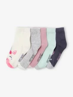 Lot De 5 Paires De Mi-chaussettes Licornes Lot Ivoire - Vertbaudet 4 Lot De 5 Paires De Mi-chaussettes Licornes Lot Ivoire - Vertbaudet -cyrillus boutique lot de 5 paires de mi chaussettes licornes 3