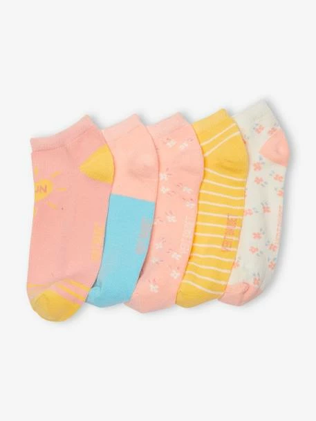 Lot De 5 Paires De Soquettes Fille Jaune - Vertbaudet 2 Lot De 5 Paires De Soquettes Fille Jaune - Vertbaudet – Image 2