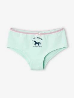 Alternative view of Lot De 5 Shorties Fille Lot Rose Et Bleu - Vertbaudet