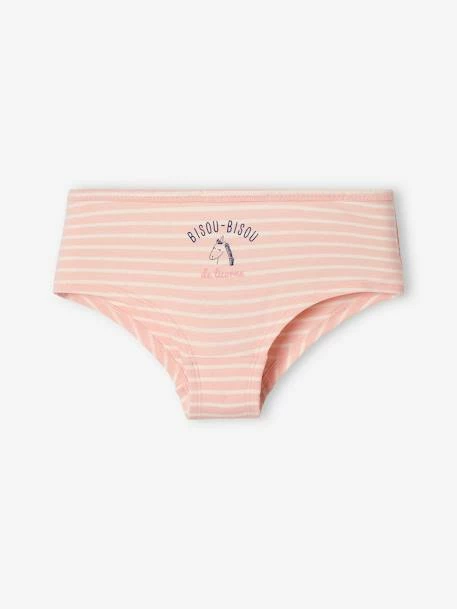 Lot De 5 Shorties Fille Rose Pâle - Vertbaudet 2 Lot De 5 Shorties Fille Rose Pâle - Vertbaudet – Image 2