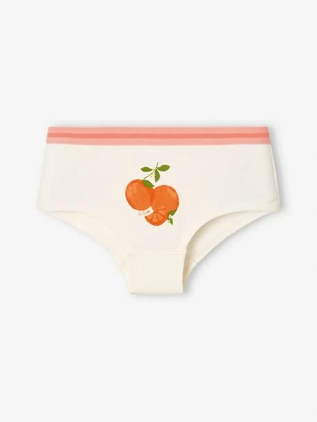 Lot De 5 Shorties Fruits Fille Pêche - Vertbaudet 2 Lot De 5 Shorties Fruits Fille Pêche - Vertbaudet – Image 2