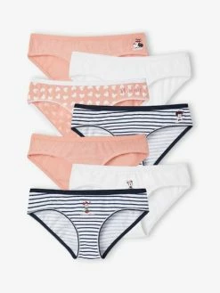 Lot De 7 Culottes Fille Disney® Minnie Rayé Marine - Minnie