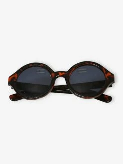 Alternative view of Lunettes De Soleil Forme Ronde écailles Fille Cappuccino - Vertbaudet