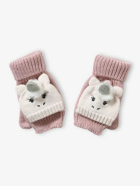 Moufles/mitaines Fille En Maille Licorne Rose - Vertbaudet 2 Moufles/mitaines Fille En Maille Licorne Rose - Vertbaudet – Image 2