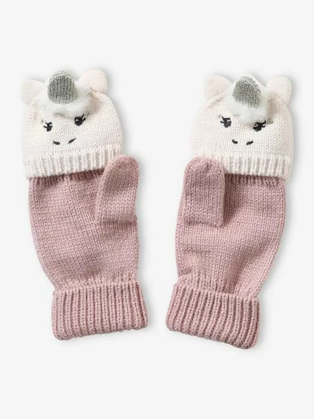 Moufles/mitaines Fille En Maille Licorne Rose - Vertbaudet 1 Moufles/mitaines Fille En Maille Licorne Rose - Vertbaudet
