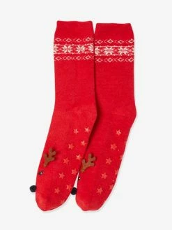 Pack Chaussettes Noël Fille Enfant + Adulte Rouge Foncé Imprimé - Vertbaudet -cyrillus boutique pack chaussettes noel fille enfant adulte 2