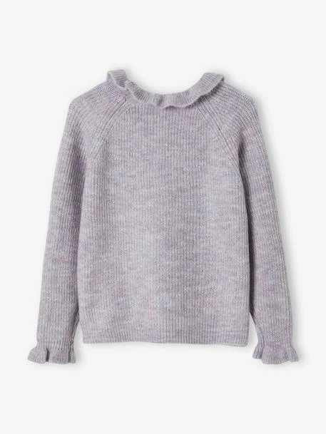 Pull Col Volanté En Maille Mousseuse Fille Parme - Vertbaudet – Image 5