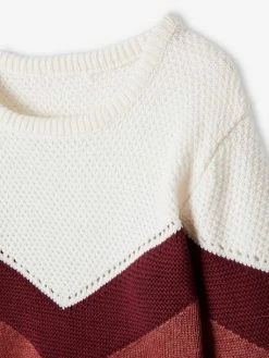 Pull Colorblock Fille Bordeaux - Vertbaudet 8 Pull Colorblock Fille Bordeaux - Vertbaudet -cyrillus boutique pull colorblock fille 2
