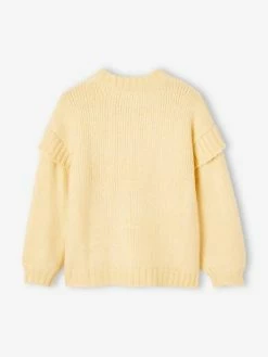 Pull Douillet à Torsades Et Volants Fille Jaune Pale - Vertbaudet 9 Pull Douillet à Torsades Et Volants Fille Jaune Pale - Vertbaudet -cyrillus boutique pull douillet a torsades et volants fille 3