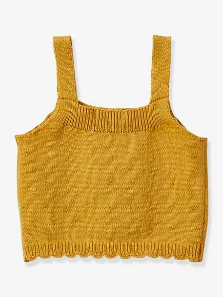 Pull Fille Caraco CYRILLUS Jaune Ocre - Cyrillus 2 Pull Fille Caraco CYRILLUS Jaune Ocre - Cyrillus – Image 2