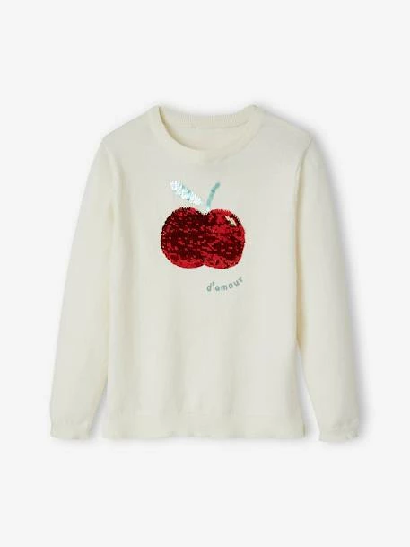 Pull Fille Motif En Sequins Réversibles Bleu Nuit - Vertbaudet 6 Pull Fille Motif En Sequins Réversibles Bleu Nuit - Vertbaudet – Image 6